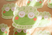 Load image into Gallery viewer, Frog "froggo" vinyl sticker 🐸