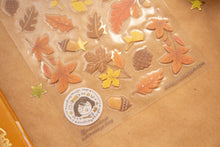Load image into Gallery viewer, Autumn Leaves and Stamps Clear Stickers