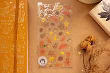 Load image into Gallery viewer, Autumn Leaves and Stamps Clear Stickers