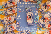 Load image into Gallery viewer, White Rabbit Candy Keychain