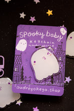 Load image into Gallery viewer, Ghost Spooky Baby Keychain