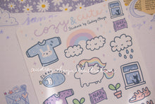 Load image into Gallery viewer, Cozy and Cute Sticker Sheet