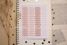 Load image into Gallery viewer, Planner Weekly Sticker Sheets - 10 Diff Kinds!