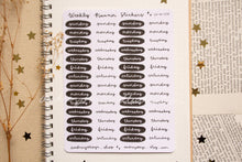 Load image into Gallery viewer, Planner Weekly Sticker Sheets - 10 Diff Kinds!