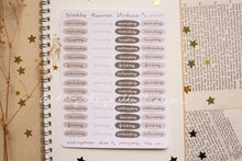 Load image into Gallery viewer, Planner Weekly Sticker Sheets - 10 Diff Kinds!