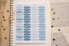 Load image into Gallery viewer, Planner Weekly Sticker Sheets - 10 Diff Kinds!