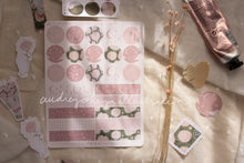 Load image into Gallery viewer, Dusty Rose Sticker Sheets & Washi / Circle Stickers - 2 Diff Kinds!