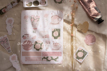 Load image into Gallery viewer, Dusty Rose Sticker Sheets & Washi / Circle Stickers - 2 Diff Kinds!