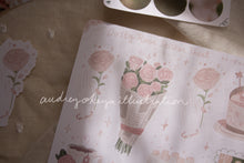Load image into Gallery viewer, Dusty Rose Sticker Sheets & Washi / Circle Stickers - 2 Diff Kinds!