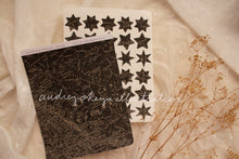 Load image into Gallery viewer, Aesthetic Kraft Stars | Map Stamps | Map stars Textures Sticker Sheets - 3 Diff Kinds!