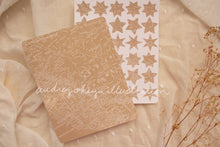Load image into Gallery viewer, Aesthetic Kraft Stars | Map Stamps | Map stars Textures Sticker Sheets - 3 Diff Kinds!