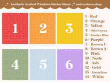 Load image into Gallery viewer, Aesthetic Windows Sticker Sheets | 14 Different Colors