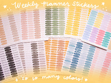 Load image into Gallery viewer, Planner Weekly Sticker Sheets - 10 Diff Kinds!
