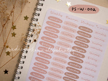 Load image into Gallery viewer, Planner Weekly Sticker Sheets - 10 Diff Kinds!