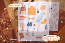 Load image into Gallery viewer, School Days Autumn Sticker Sheet / BW Sticker Sheet