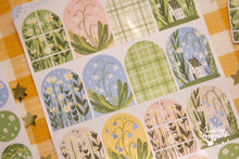 Load image into Gallery viewer, Spring Time Floral Windows Sticker Sheet