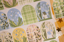 Load image into Gallery viewer, Spring Time Floral Windows Sticker Sheet
