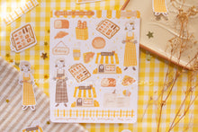 Load image into Gallery viewer, Bakery Sticker Sheets | Yellow Circles Washi & Stars Sticker Sheet - 2 Diff Kinds!