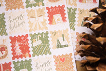 Load image into Gallery viewer, Christmas Holiday Stamps Sticker Sheet
