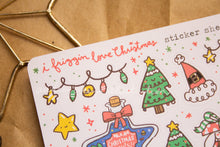 Load image into Gallery viewer, i friggin love Christmas Sticker Sheet | Holiday Sticker Sheet