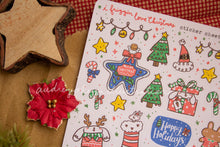 Load image into Gallery viewer, i friggin love Christmas Sticker Sheet | Holiday Sticker Sheet