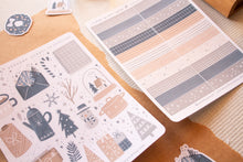 Load image into Gallery viewer, Calm Winter Holiday Christmas Sticker Sheets