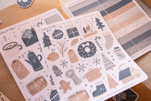 Load image into Gallery viewer, Calm Winter Holiday Christmas Sticker Sheets
