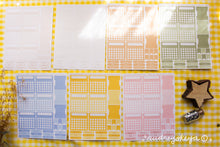 Load image into Gallery viewer, Monthly Habit Tracker Sticker Sheets | 13 Different Colors