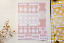 Load image into Gallery viewer, Monthly Habit Tracker Sticker Sheets | 13 Different Colors