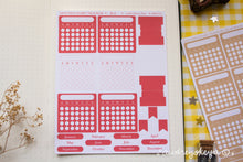 Load image into Gallery viewer, Monthly Habit Tracker Sticker Sheets | 13 Different Colors