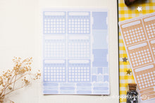 Load image into Gallery viewer, Monthly Habit Tracker Sticker Sheets | 13 Different Colors