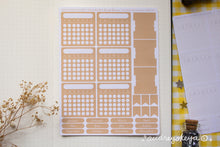 Load image into Gallery viewer, Monthly Habit Tracker Sticker Sheets | 13 Different Colors