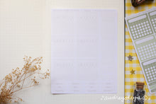 Load image into Gallery viewer, Monthly Habit Tracker Sticker Sheets | 13 Different Colors