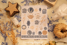 Load image into Gallery viewer, Mid Autumn Moon Lantern Festival Sticker Sheets & Corner Stickers