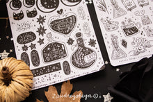 Load image into Gallery viewer, Potions, Moon, & Magic Sticker Sheets - Bujo Planner Stickers - 4 different designs