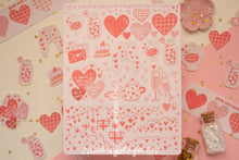 Load image into Gallery viewer, Hearts Stickers / Valentines Stickers