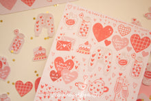 Load image into Gallery viewer, Hearts Stickers / Valentines Stickers