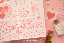 Load image into Gallery viewer, Hearts Stickers / Valentines Stickers