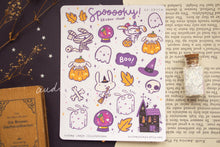 Load image into Gallery viewer, Spooky Bunny Halloween Sticker Sheet