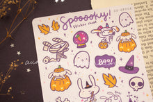Load image into Gallery viewer, Spooky Bunny Halloween Sticker Sheet