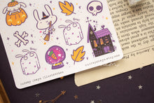 Load image into Gallery viewer, Spooky Bunny Halloween Sticker Sheet