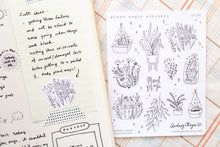 Load image into Gallery viewer, Plant Magic B&W Sticker sheet