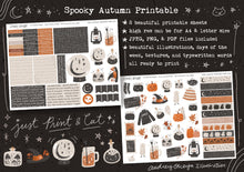 Load image into Gallery viewer, Spooky Autumn Halloween Printable