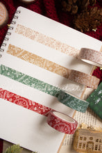 Load image into Gallery viewer, Holiday Christmas Washi Tapes 4 Designs