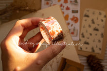Load image into Gallery viewer, Autumn and Autumn Stars Washi Tape
