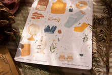 Load image into Gallery viewer, School Days Autumn Sticker Sheet / BW Sticker Sheet