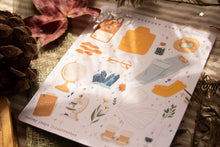Load image into Gallery viewer, School Days Autumn Sticker Sheet / BW Sticker Sheet