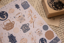 Load image into Gallery viewer, Mid Autumn Moon Lantern Lunar Sticker Sheet