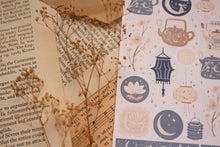 Load image into Gallery viewer, Mid Autumn Moon Lantern Lunar Sticker Sheet