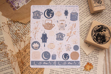 Load image into Gallery viewer, Mid Autumn Moon Lantern Lunar Sticker Sheet